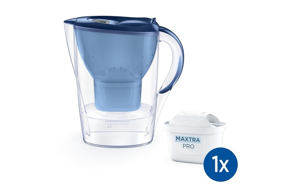 BRITA Carafe filtrante Marella bleu incl. 1x cartouche Maxtra Pro