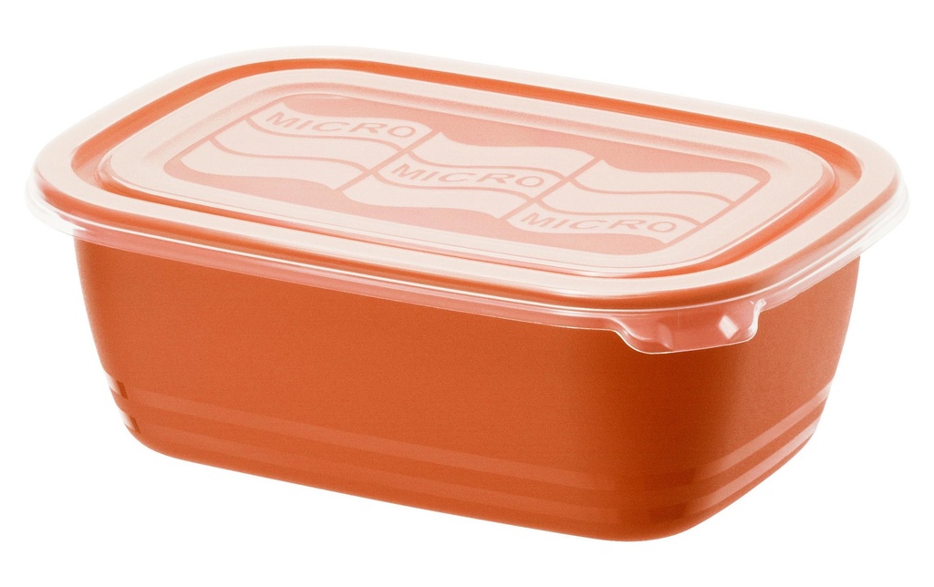 Rotho Contenant pour micro-onde Eco  1 litre, rouge papaye