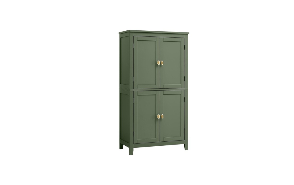 VASAGLE Commode Bathroom Cabinet, 60 x 110 cm, vert forêt