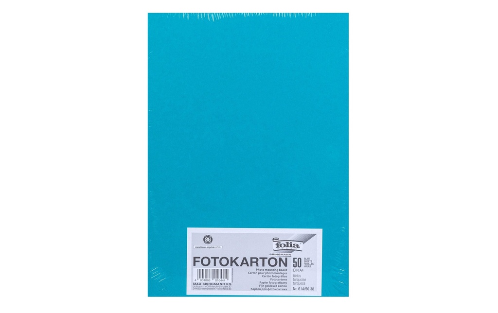 Folia Papier cartonné A4, 300 g/m², 50 feuilles, turquoise