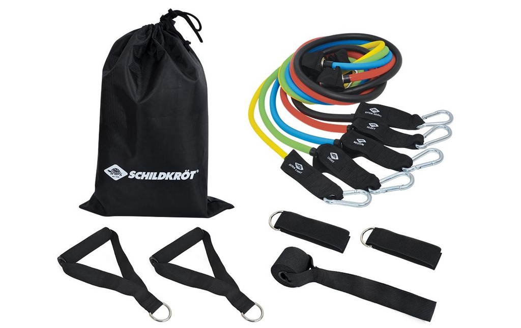 Schildkröt Fitness Bande élastique de musculation Expander Resistance Tube (5 pcs.)