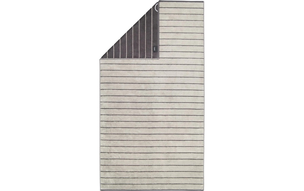 Cawö Serviette de douche Balance Doubleface 80 x 150 cm, Platine
