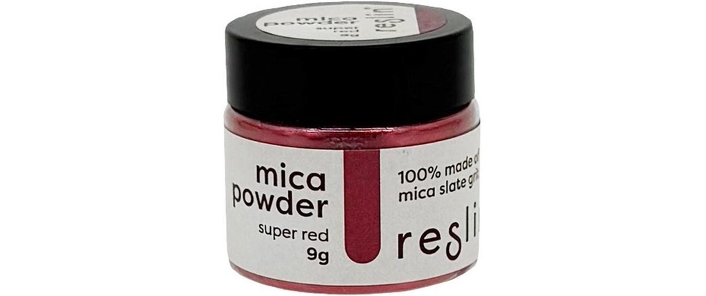 Reslin Poudre de mica 9g Rouge