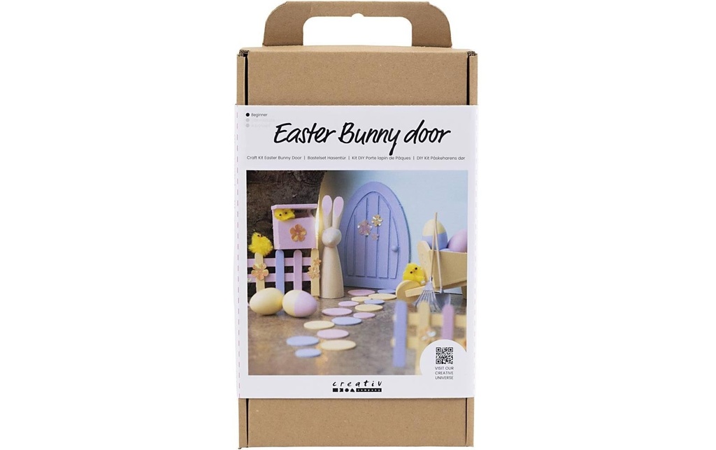 Creativ Company Kits de bricolage Porte des lapins Couleurs pastel