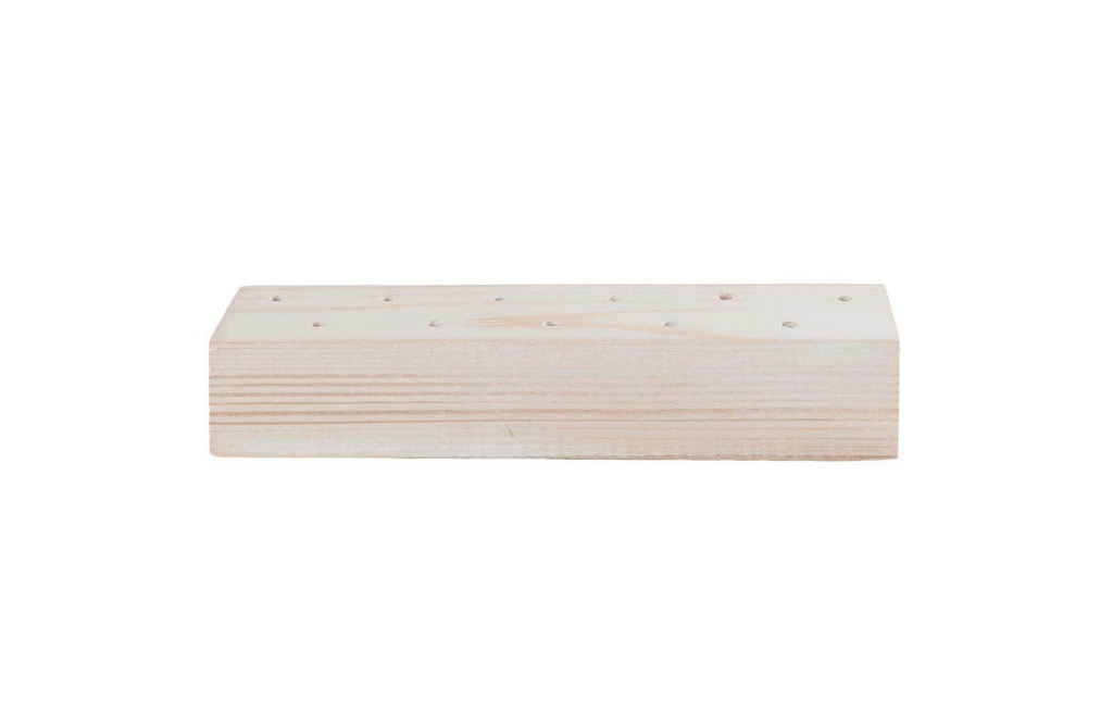 Rico Design Article en bois Poteau en bois 21 x 4 x 5 cm, blanc