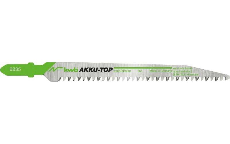 kwb Jeux de lames de scie sauteuse Akku-Top bois/plastique