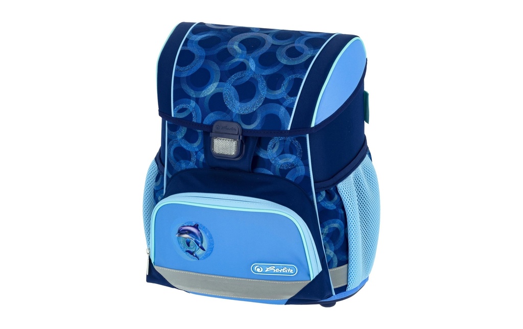 Herlitz Ensemble de sacs à dos pour l’école Loop Plus Dolphin Ride 4 pièces 17 l
