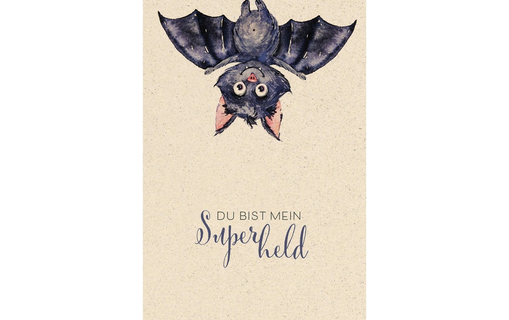 Natur Verlag Carte à motif Superhéros 17.5 x 12.2 cm