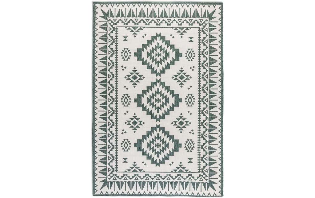 Elle Decoration Tapis Dynamique 160 x 230 cm, Green
