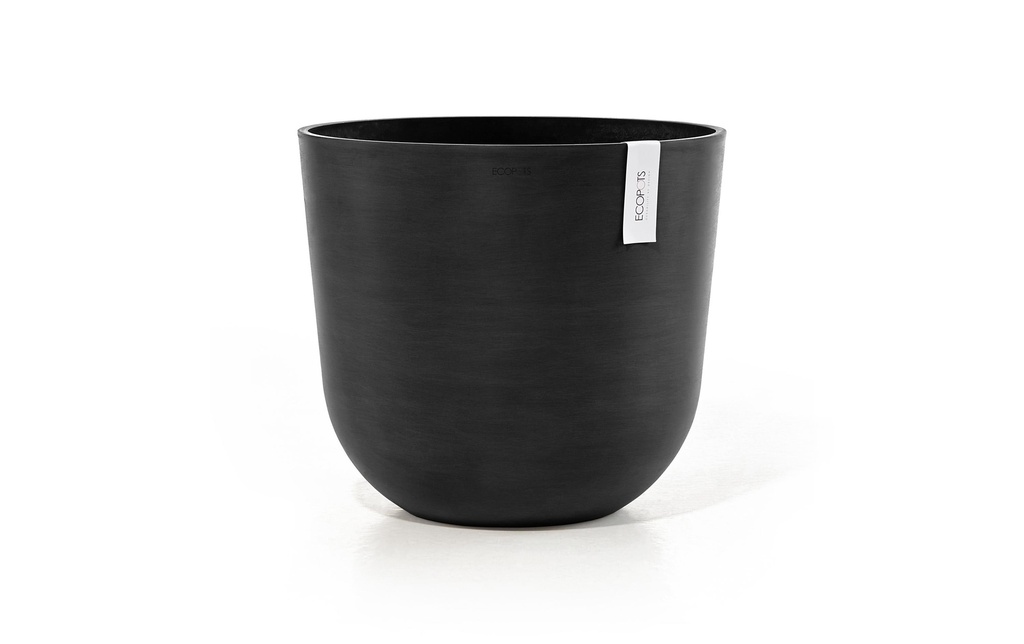 Ecopots Pot à fleur Oslo 35 Gris foncé