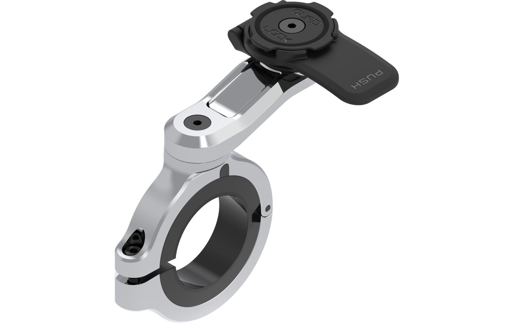 Quad Lock Support de guidon de moto Pro Chrome – Large