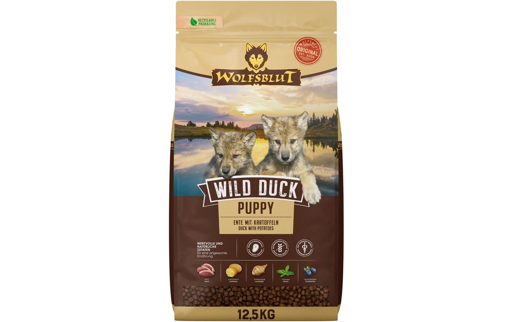 Wolfsblut Alimentation sèche Dog Wild Duck Puppy, 12.5 kg
