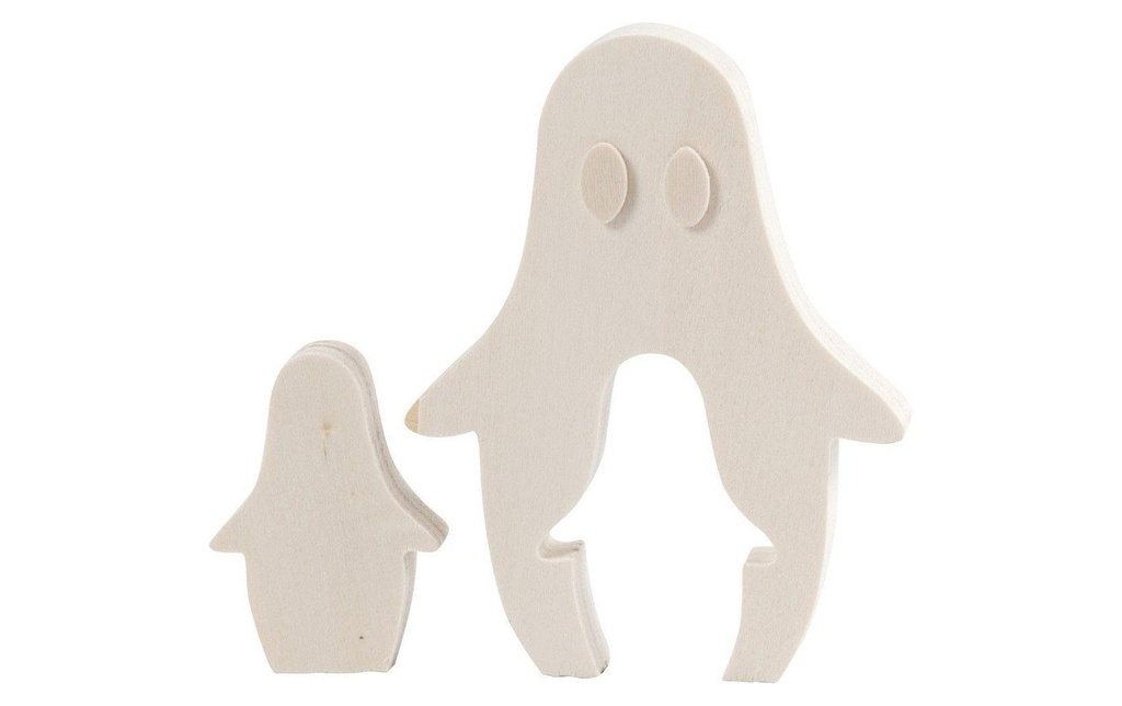 Creativ Company Figura in legno 6 + 11.5 cm Fantôme, 2 pièces