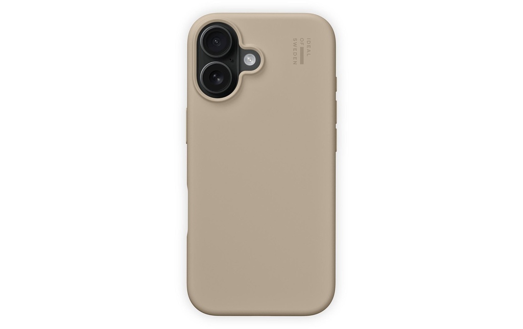 Ideal of Sweden Coque arrière Silicone iPhone 16 Plus Beige