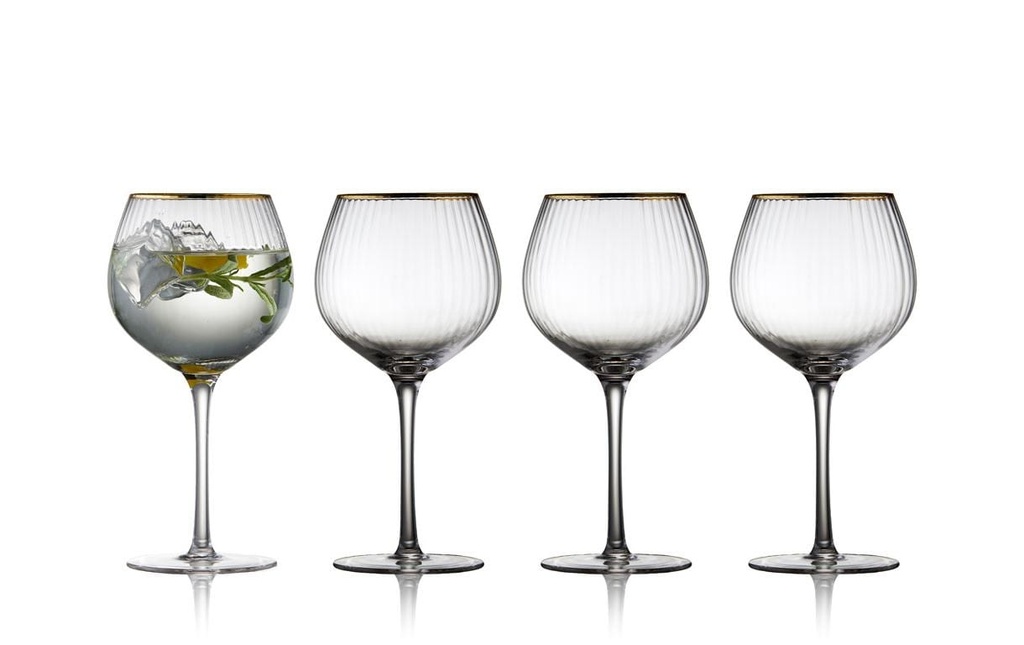 Lyngby Verre à gin Palermo or 4 pièces, 65 cl