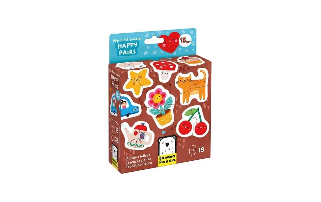 Banana Panda Puzzle My First Happy Pairs Carton 38 pièces