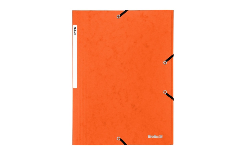 Biella Portfolio à ruban élastique A4 Carton, Orange