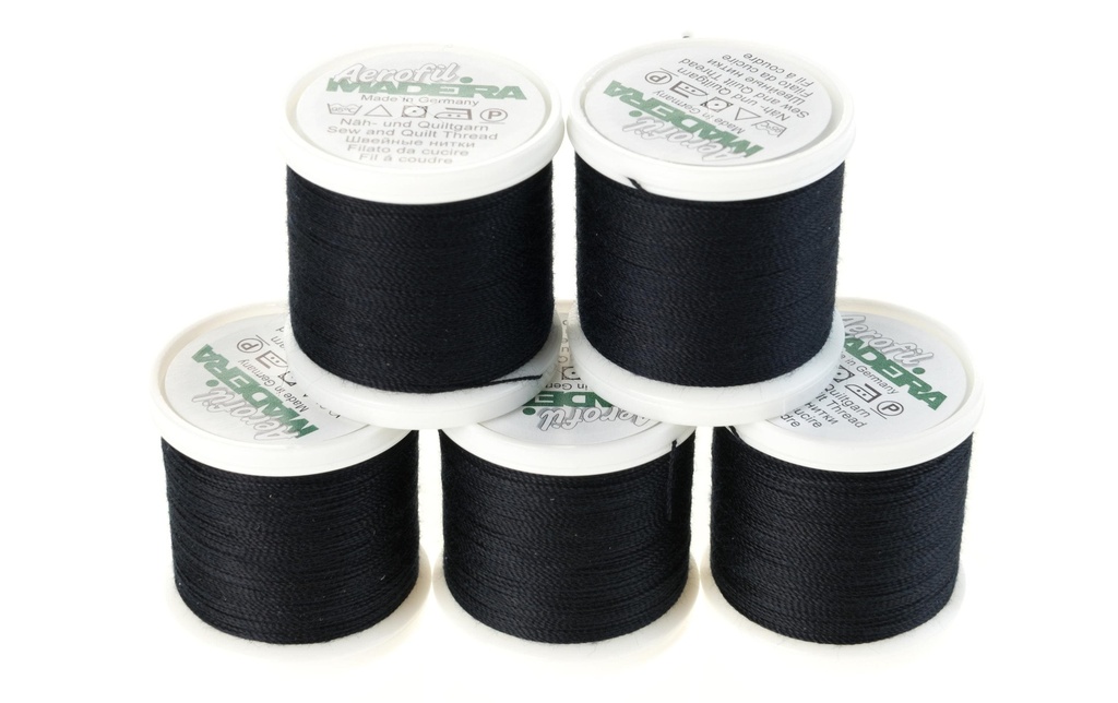 Madeira Fil à coudre, à quilter et à surjeter Aerofil 35 Noir
