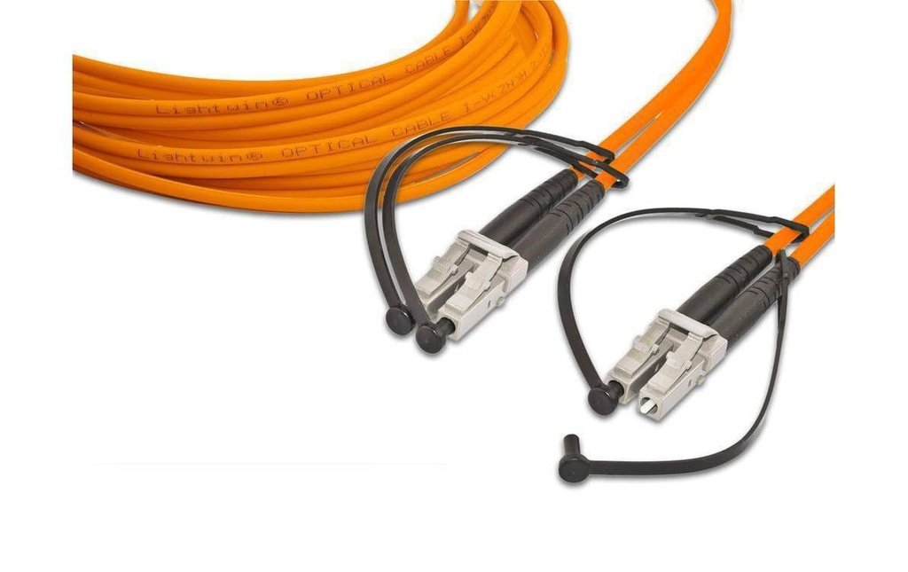 Lightwin Câble patch à fibre optique Multimode LC – LC, OM2, Duplex, 15 m