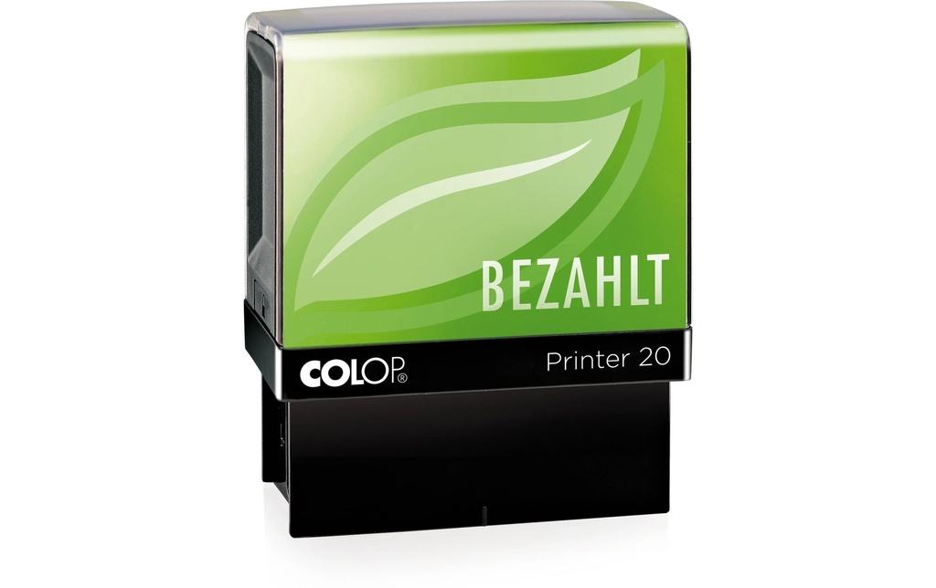Colop Tampons dateurs et de mots Green Line «BEZAHLT», Rouge