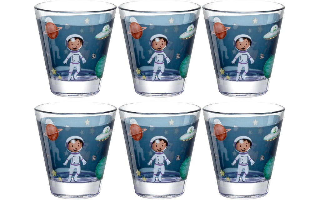 LEONARDO Verre à boire pour enfants Avventura 215 ml, 6 pièces, Univers