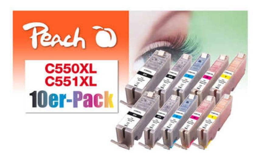 Peach Kits d’encre Canon PGI-550/CLI-551