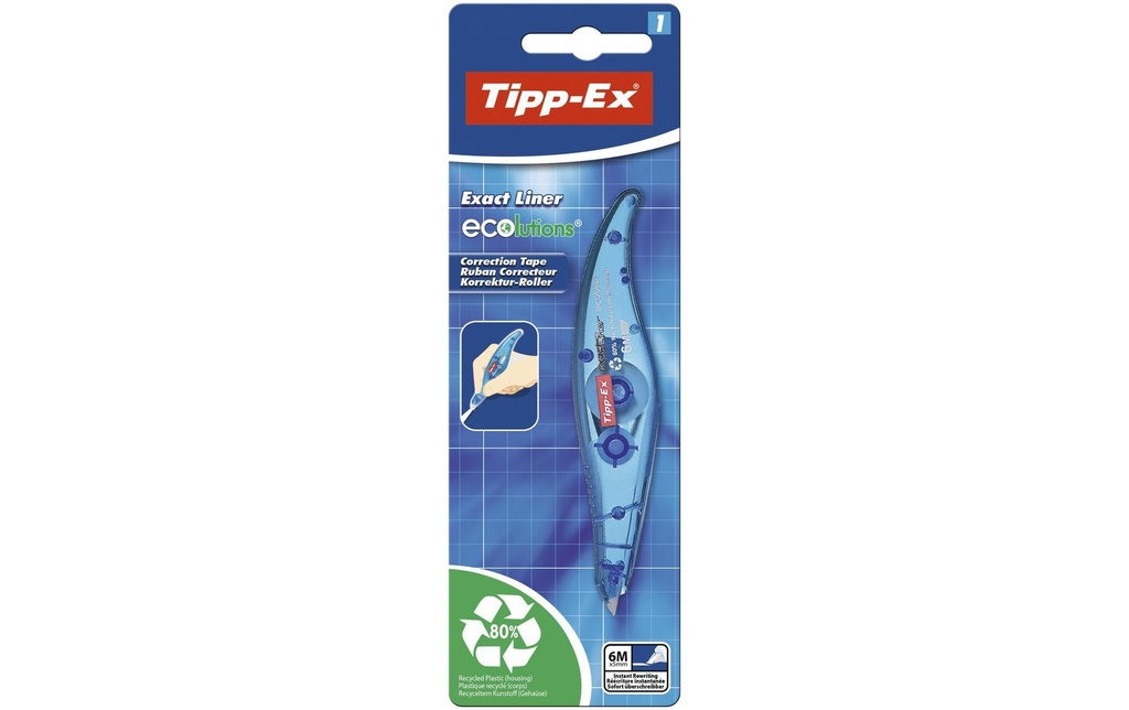 Tipp-Ex Roller de correction Exact Liner 6 m x 0.5 mm, 1 pièce