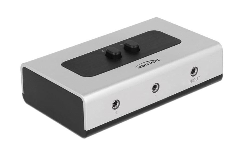 Delock Boîte de commutation 2 Port Jack 3.5 mm, manuel