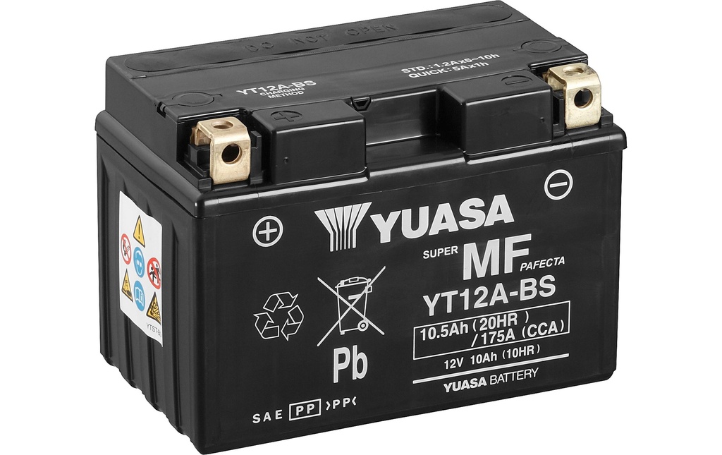 YUASA Batterie de moto AGM 12V/10.5Ah/175A