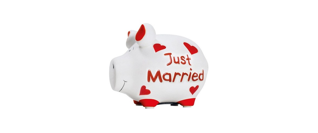 G. Wurm Tirelire Just Married 12.5 x 9 x 9 cm