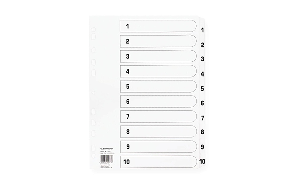 Soennecken Registre 1-10