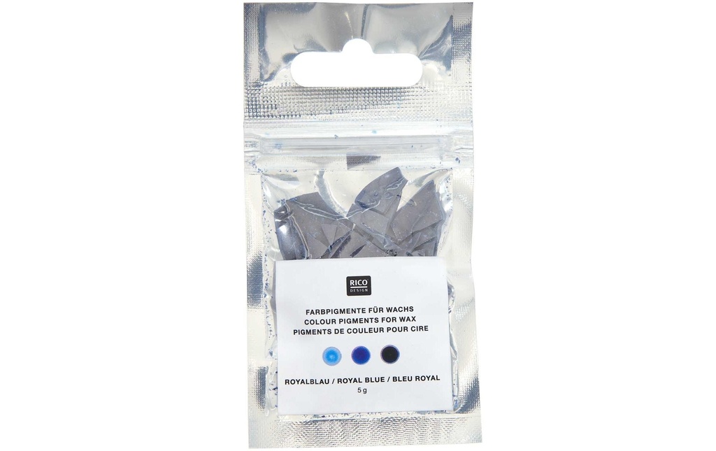 Rico Design Couleurs de cire Couleur des bougies 5 g, bleu royal