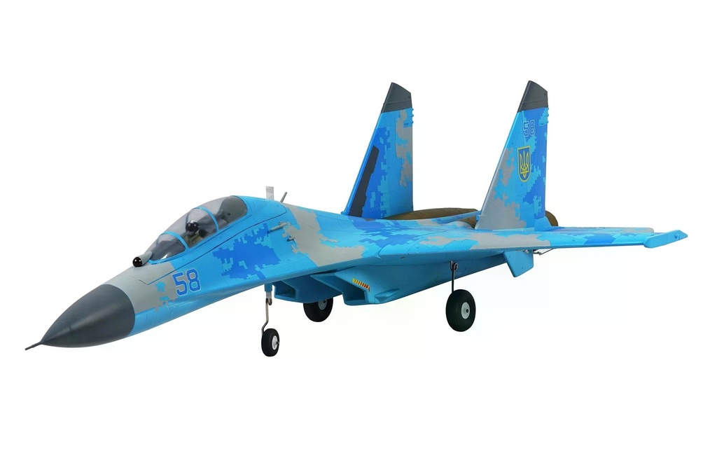 Amewi Jet de turbine XFly SU-27 50 mm Twin EDF Bleu, PNP