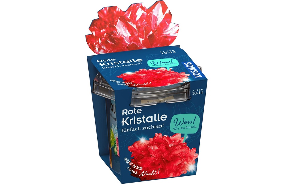 Kosmos Boîtes d’expérimentation Cultiver soi-même des cristaux rouges