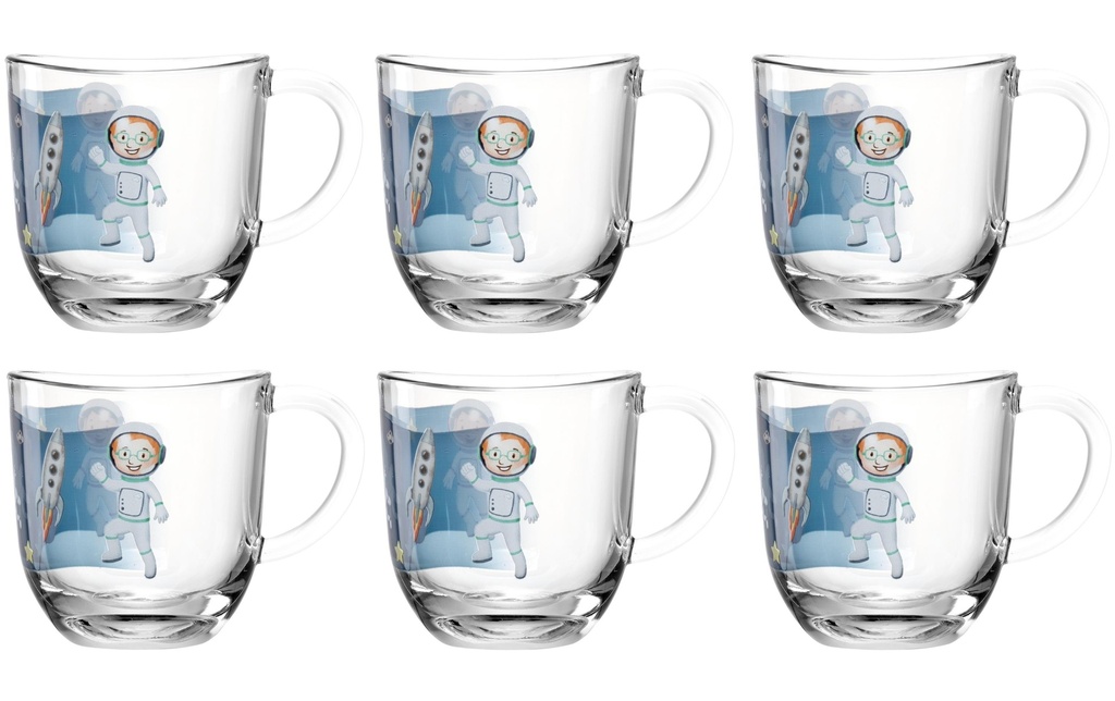 LEONARDO Tasse pour enfants Avvenutura 280 ml, 6 pièces, Univers