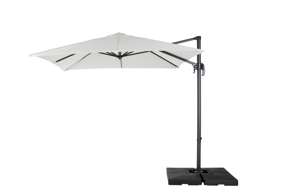 COCON Parasol Mini-Roma, 250 x 250 cm, suspendu, Naturel