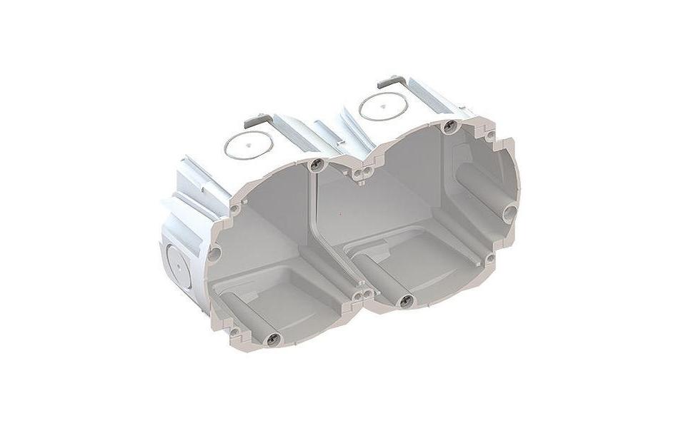 AGRO Boîte de montage Quickbox Kombi 2x1 pour parois creuses
