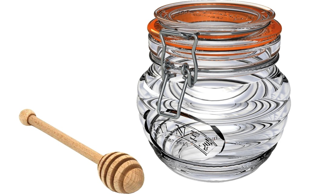 Kilner Bocaux à conserves Pot de miel/cuillère Gifbox 400 ml, 1 Pièce/s