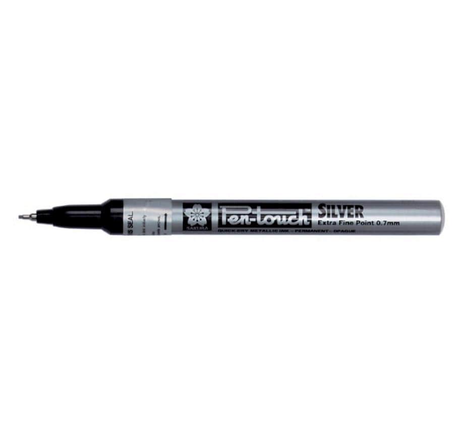 Sakura Marqueur peinture Pen-Touch 0,7 mm, extra fin, Argenté