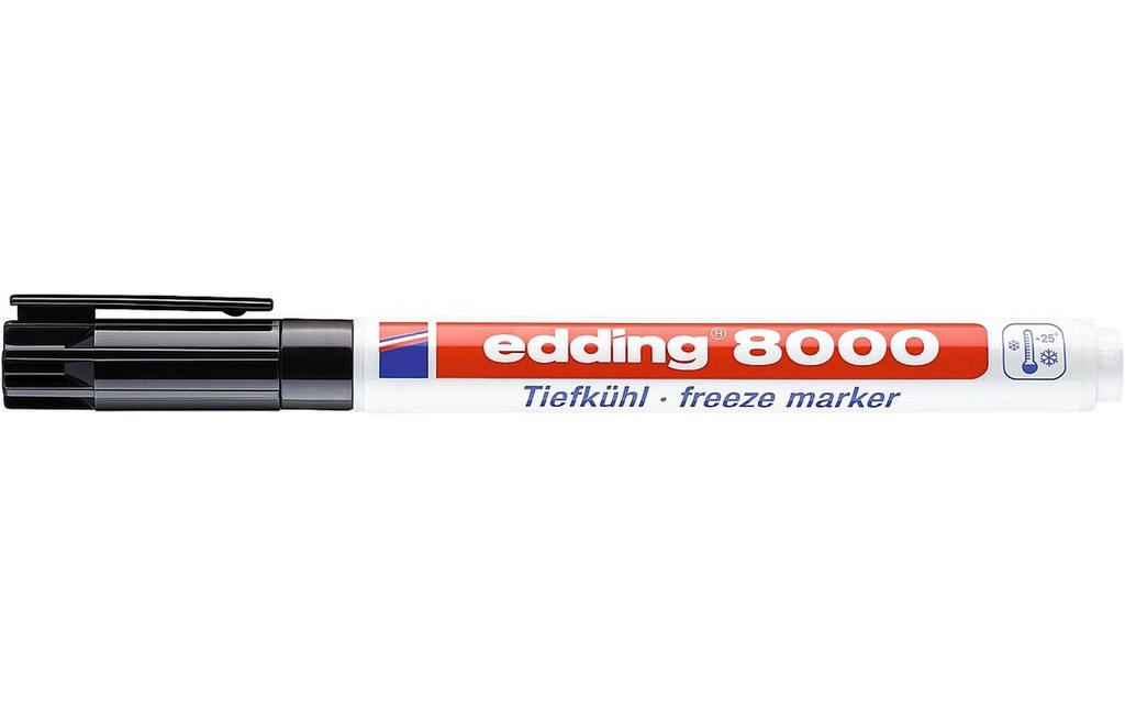 EDDING Marqueur pr.surgelés 8000 noir