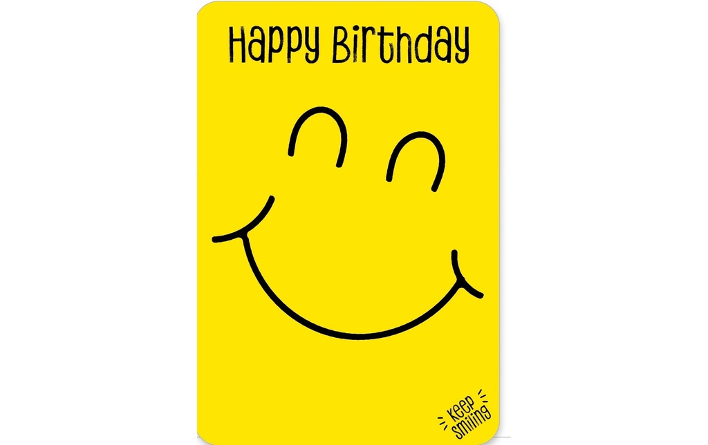 Braun + Company Carte de félicitations Smile 11.5 x 17 cm