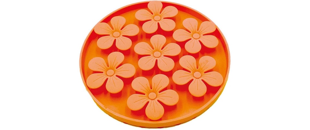 Bubimex Tapis à lécher pour chats et chiens Orange