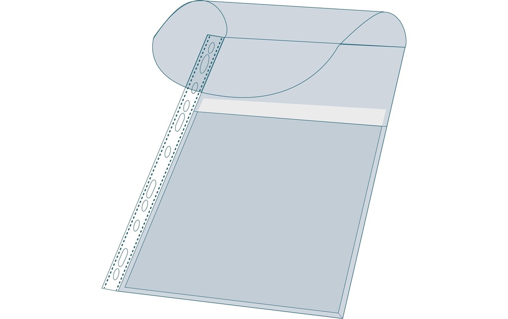 Exacompta Pochette de présentation Kangourou A4, Transparent