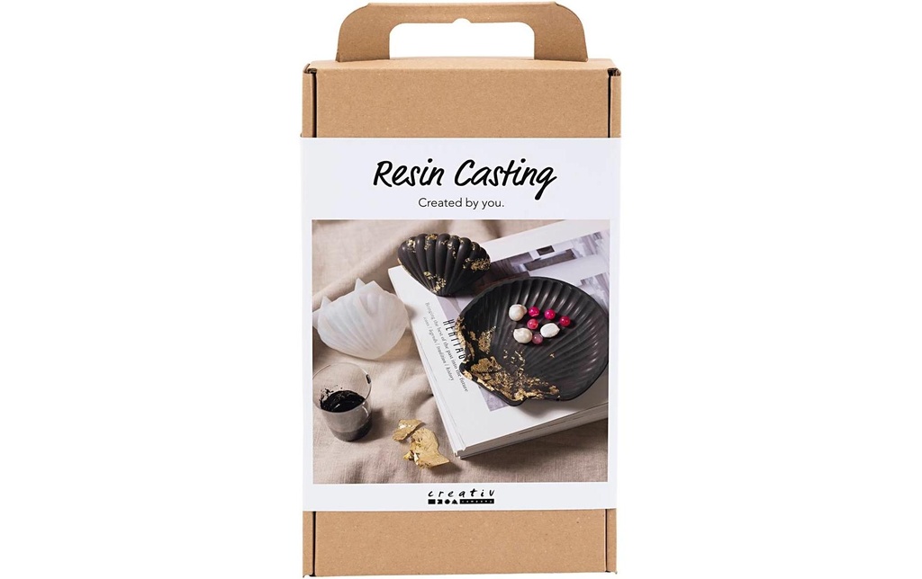 Creativ Company Set de modélisation Bol coquillage, noir, or