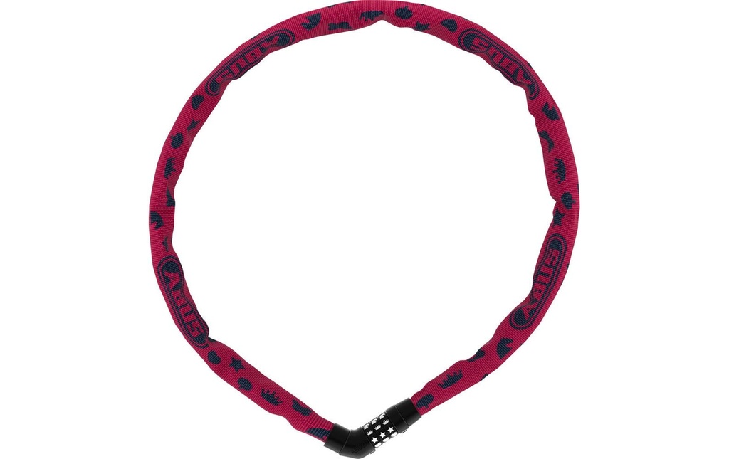 Abus Antivol à chaîne 4804C Symbols sans support, rose