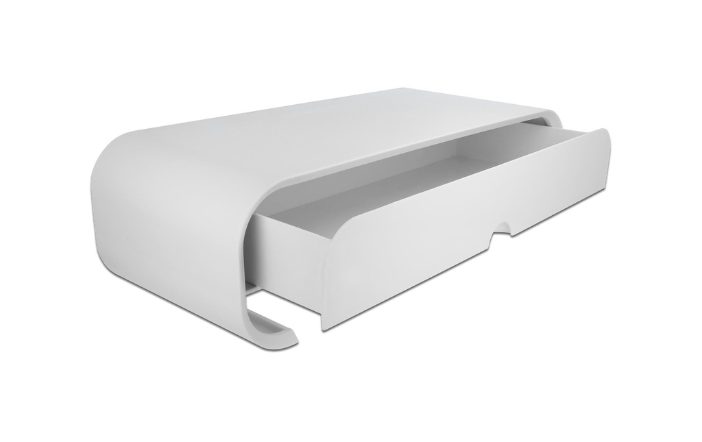 Delock Réhausseurs pour moniteur avec un tiroir Blanc