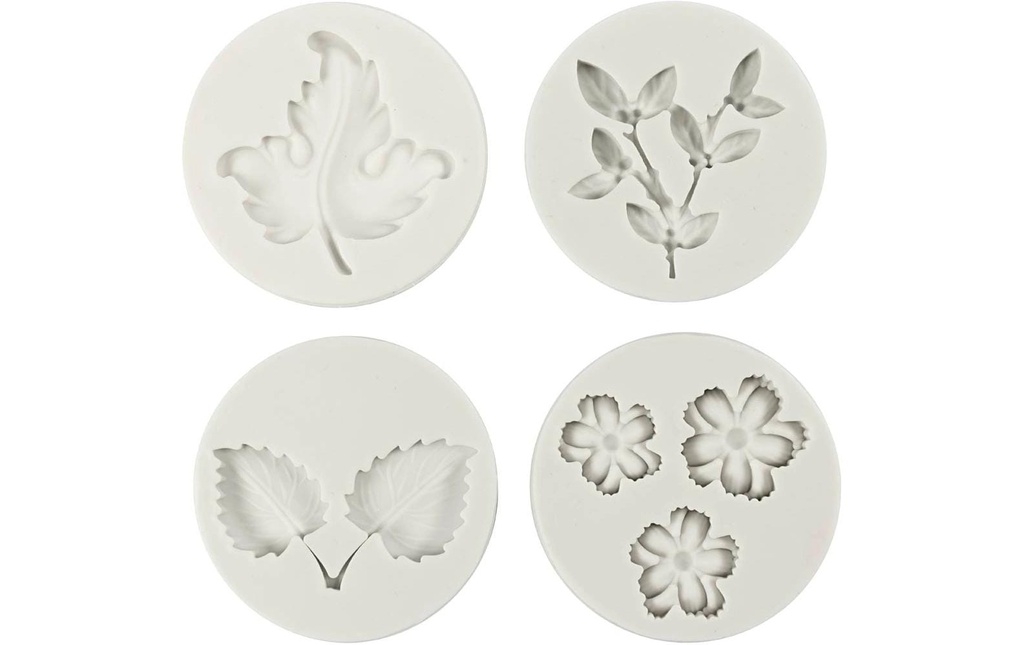 Creativ Company Outil de modélisme Moules en silicone Motif de feuilles