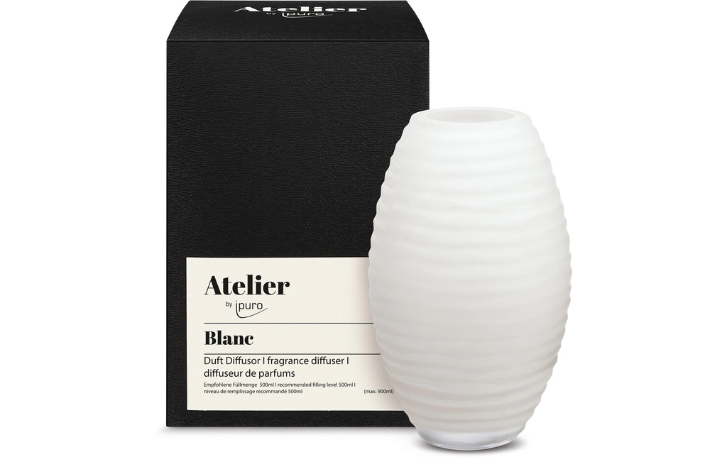 ipuro Parfum d'intérieur Vase Blanc Moyen, 900 ml