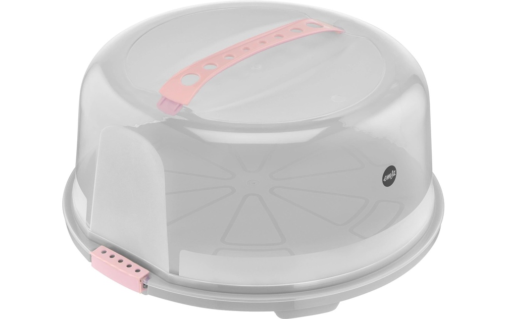 Emsa Plateau à gâteau Rond Gris/Rose