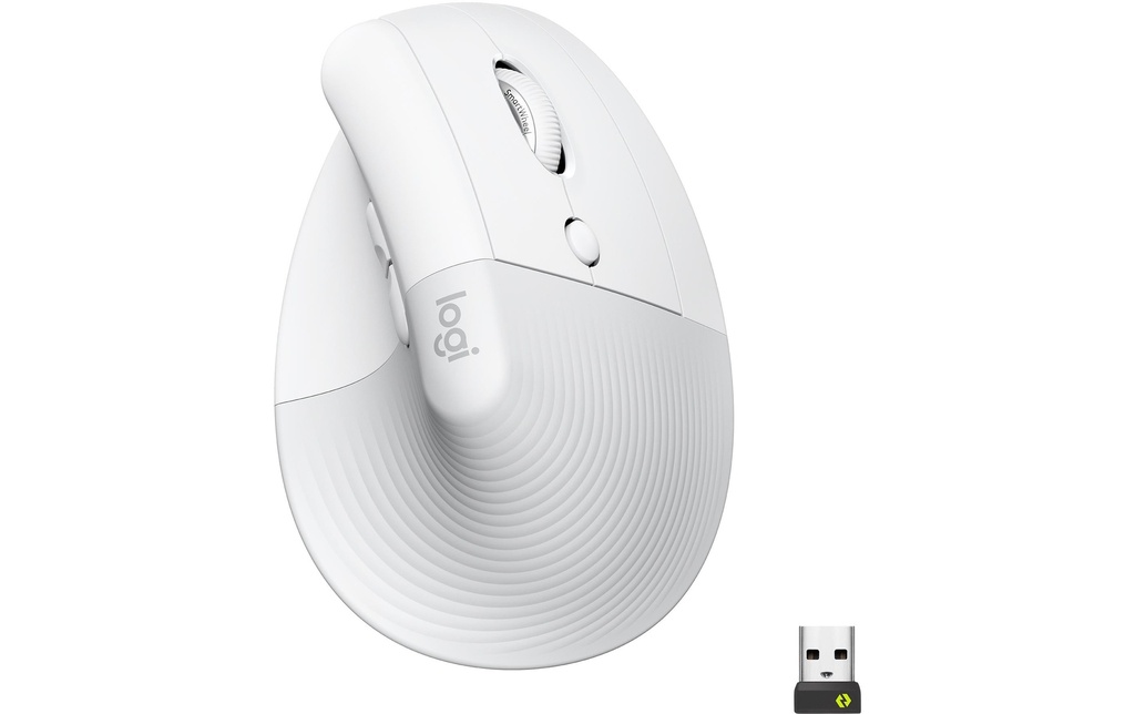 Logitech Souris ergonomique Lift Off-white